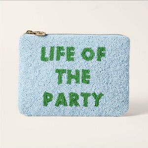 KATE SPADE NY X TARGET Blue and Green Beaded Clutch